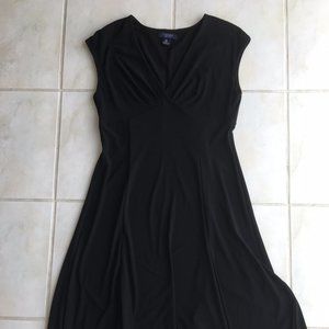 Ladies Black - Chaps Empire Style Dress